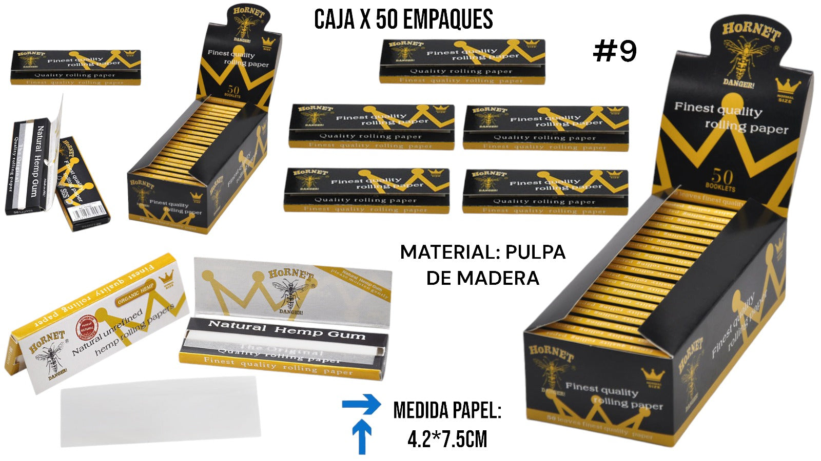 PAPEL ORGANICO HORNET Nº9 (50L* ) PAPEL ORGANICO HORNET Nº9 (50L* )